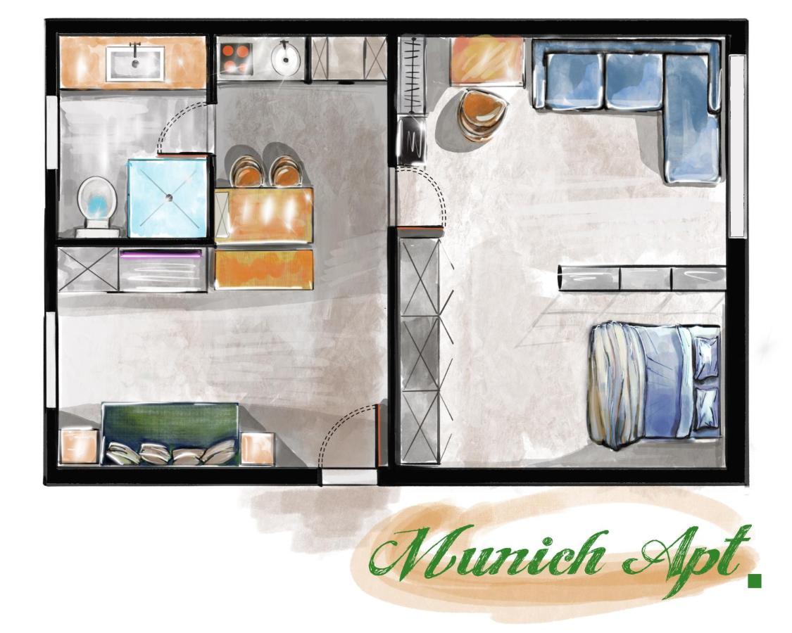 Mozart Apartment Muenchen Eksteriør billede